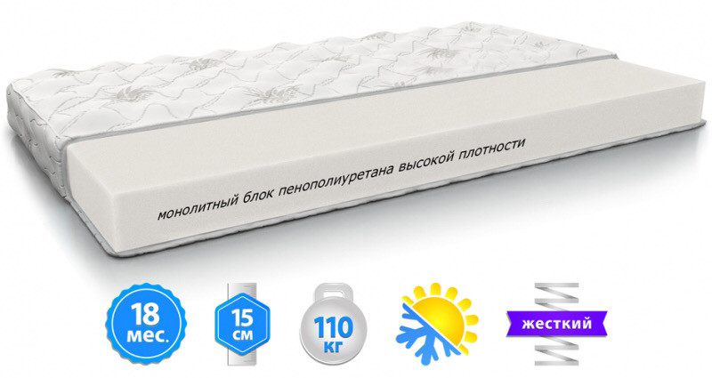 

Матрас SLIM ROLL беспружинный двухсторонний 160Х190