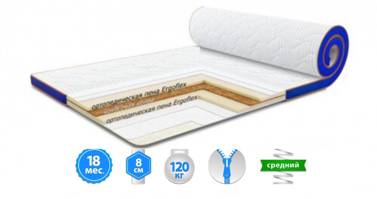 

Мини-матрас топпер Flex Kokos 140Х200