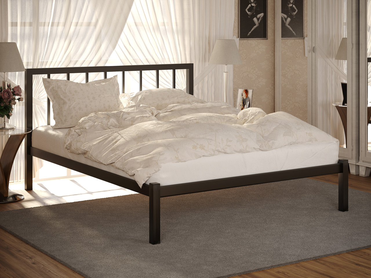

Кровать металлическая TURIN 120Х200