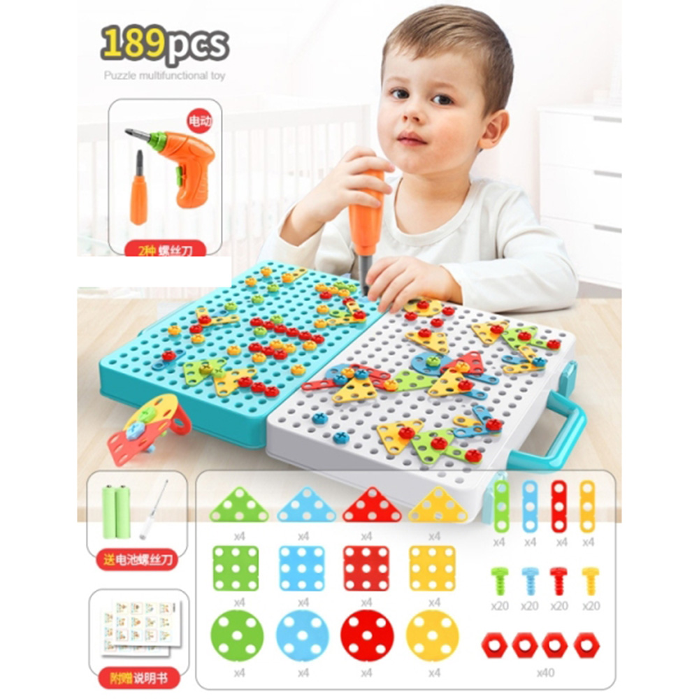

Мозаїка A-Toys LZ5835 ігрове поле-валіза, 189 деталей