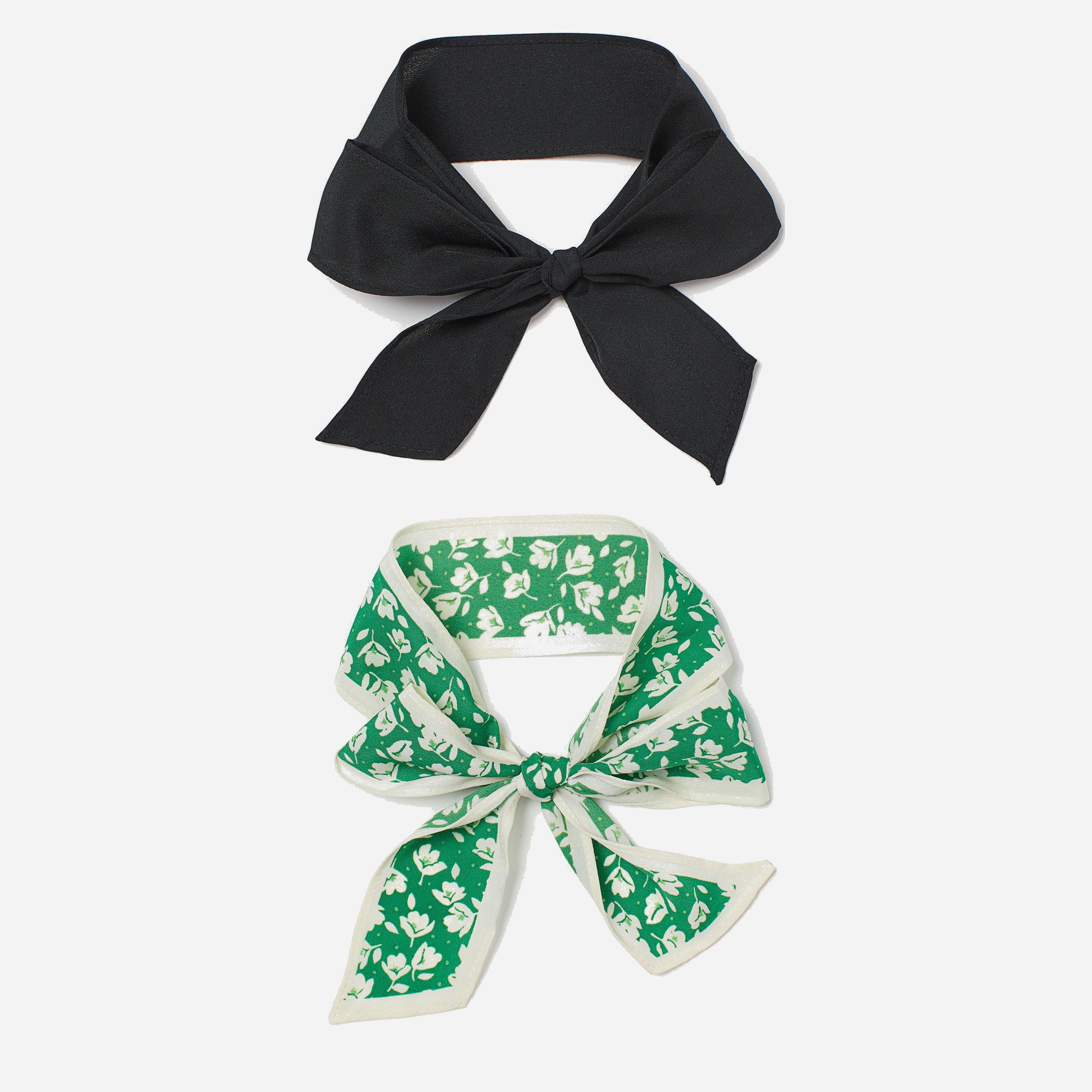 

Повязки H&M 695166  2 шт Черная/Зеленая, Повязки H&M 695166 One Size 2 шт Черная/Зеленая