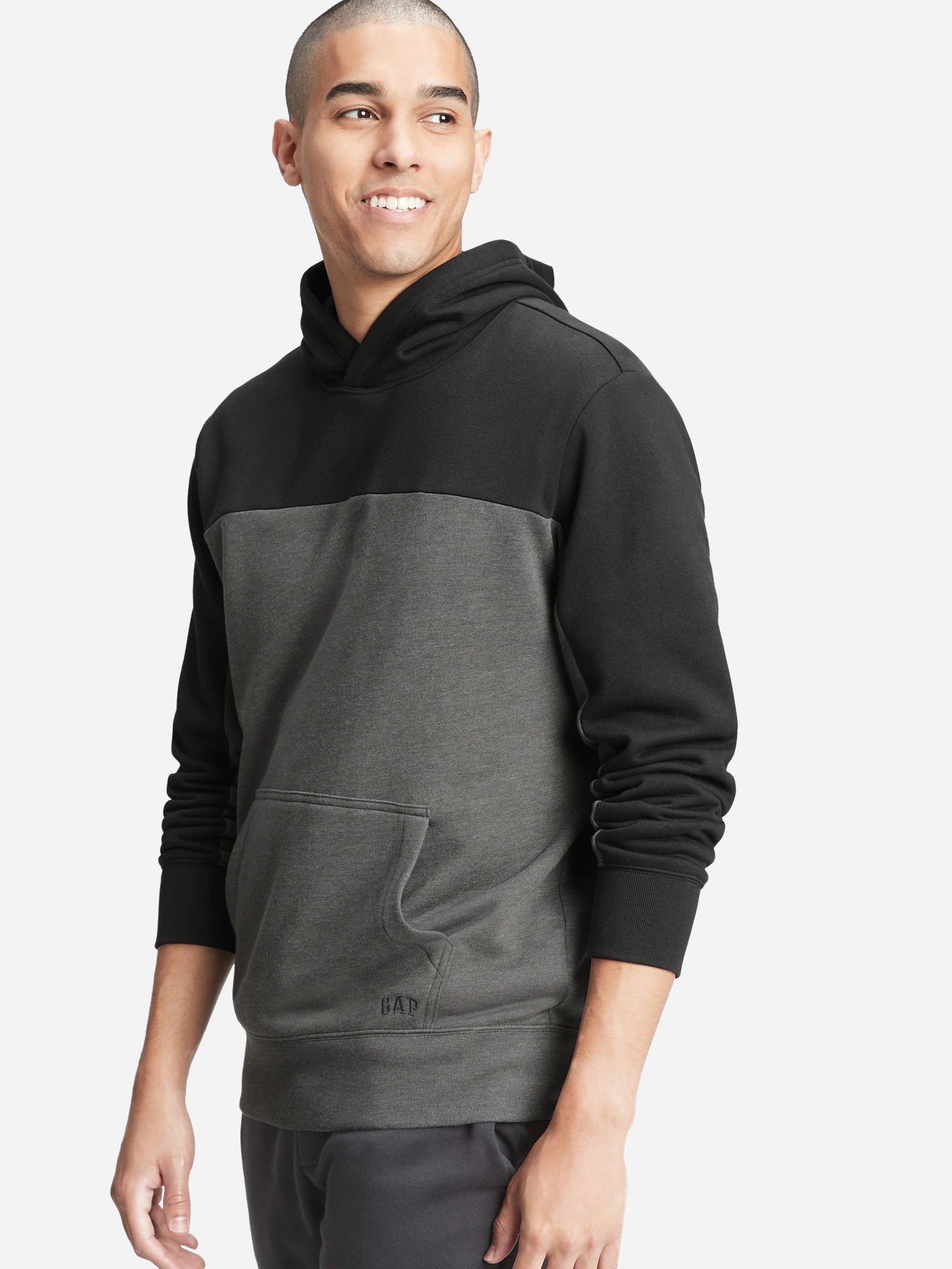 

Худи GAP 818446028 XXL Серо-черное