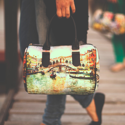 

Сумка бочонок Barrel Presentville Венеция мост 28x18x17 см