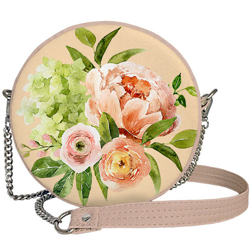

Сумка круглая Tablet Presentville Flowers bouquet 18x7 см