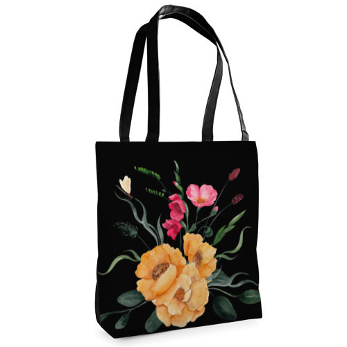 

Сумка женская тканевая Tenderness Presentville Желтые и розовые цветы 37x33 см