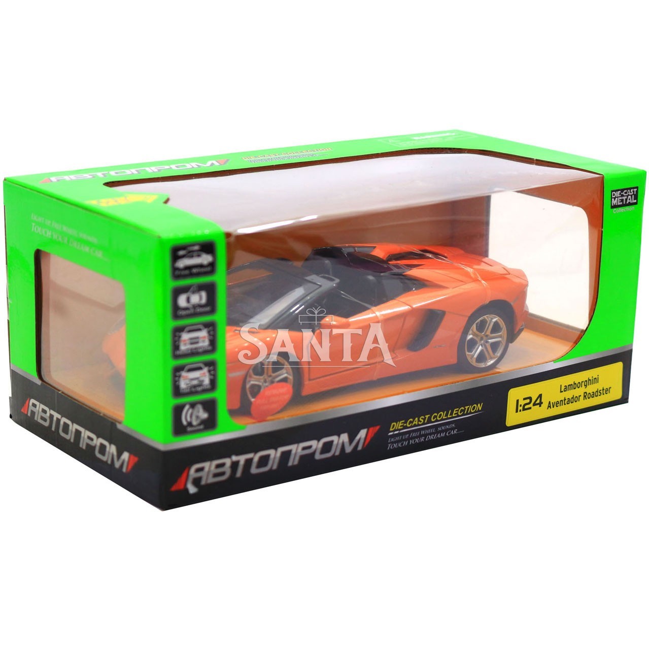 

Машинка игровая автопром «Lamborghini avendador roadster», 18, свет, звук, оранжевый (68274A)