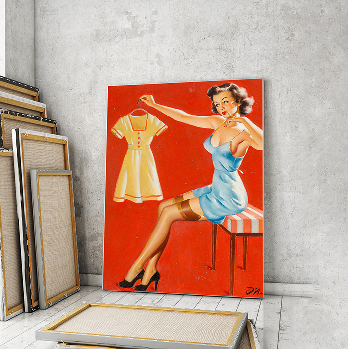 

Модульная картина Artel «Примерка платья. Эдвард ДАнкония» 105x70 см
