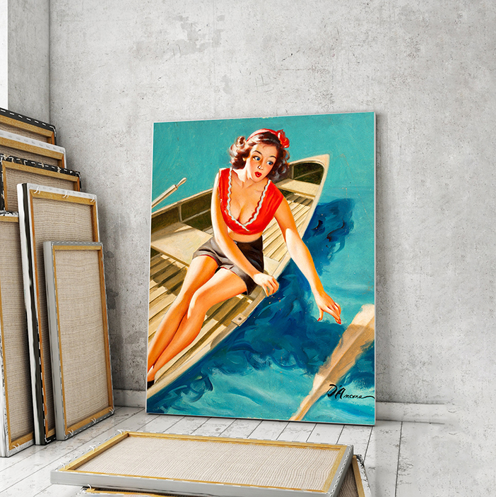 

Модульная картина Artel «Девушка потеряла весло. Эдвард ДАнкония» 105x70 см