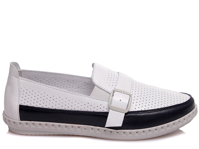 

Женские слипоны деми Avangard Shoes 21130П сине-белый Белый р.40 (25,5 см.)
