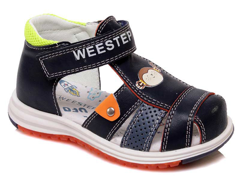 

Детские сандалии лето Weestep 50008 DB (22-26)-ASW для мальчика Синий р.26 (16,5 см.)