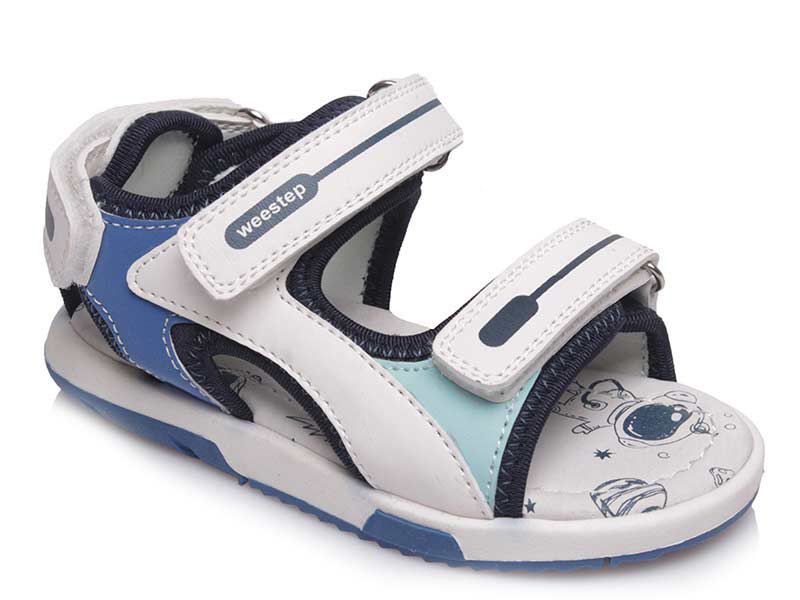 

Детские сандалии лето Weestep 50261 W (21-26)-ASW для мальчика Белый р.24 (15,5 см.)