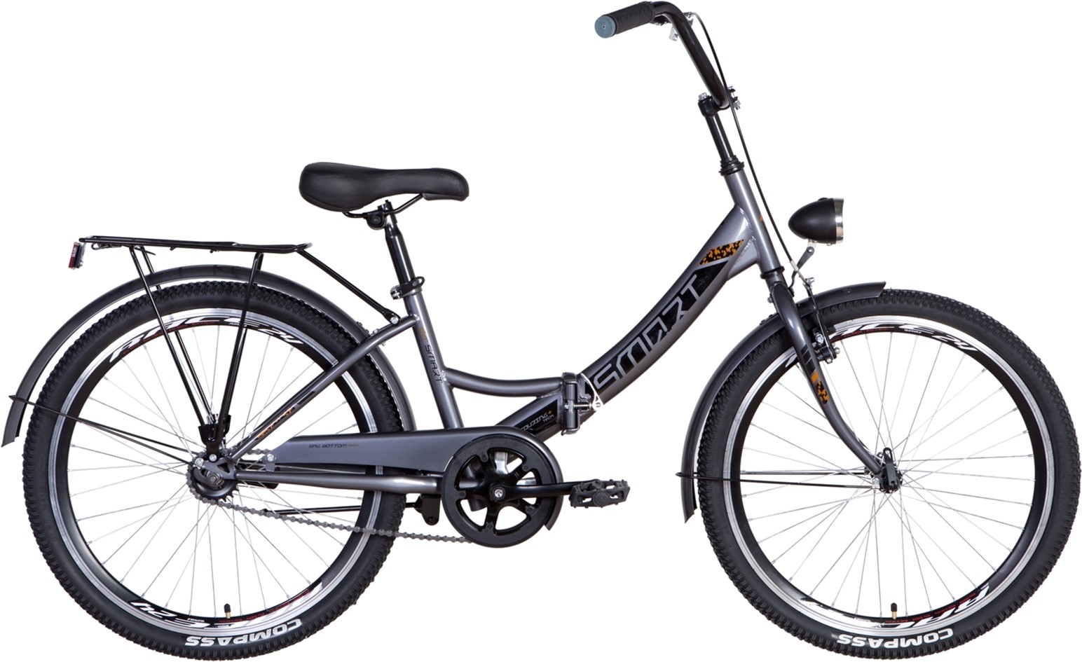 

Велосипед Formula Smart 20" 13" Серебристо-синий с фонарём 2021 (OPS-FR-20-066)