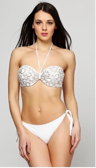 

Раздельный купальник Argento  белый 256-6031, Раздельный купальник Argento 40 белый 256-6031