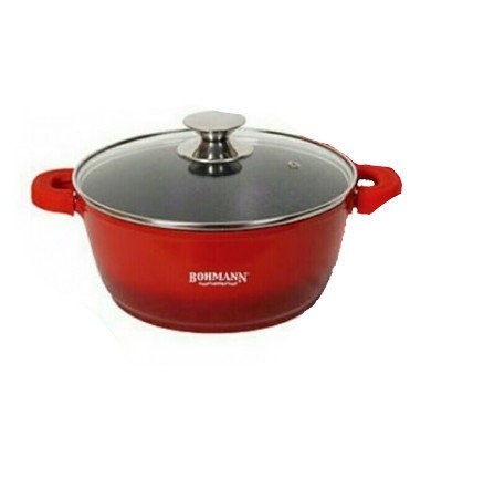 

Кастрюля алюминиевая Bohmann 5.5л с антипригарным покрытием BH-7328 MRB-RD