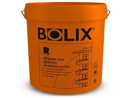 

Штукатурка Акриловая BOLIX R - 2,5 "короед" 2.5мм 30 кг (ведро) Белая с микробиологической защитой.