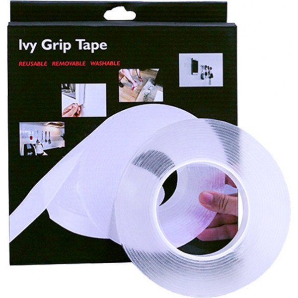 

Многоразовая клейкая лента СТ ivy grip tape 5 метров Прозрачная