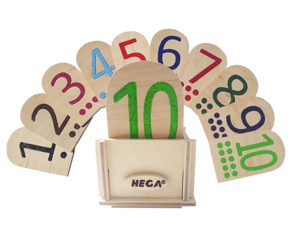 

Сенсорный набор Hega Цифры и Точки по методике Монтессори №1 (66)