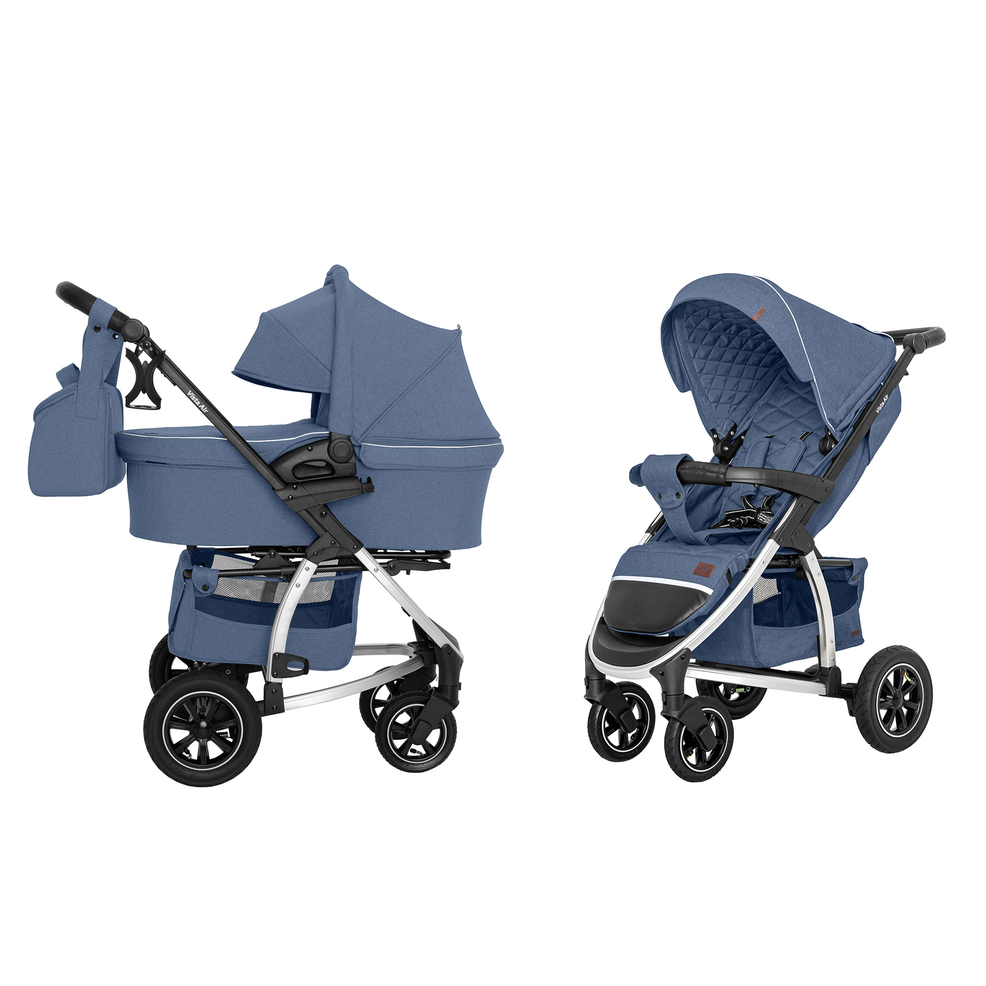 

Коляска универсальная CARRELLO Vista (2in1) Denim Blue в льне /1/ (CRL-6506)