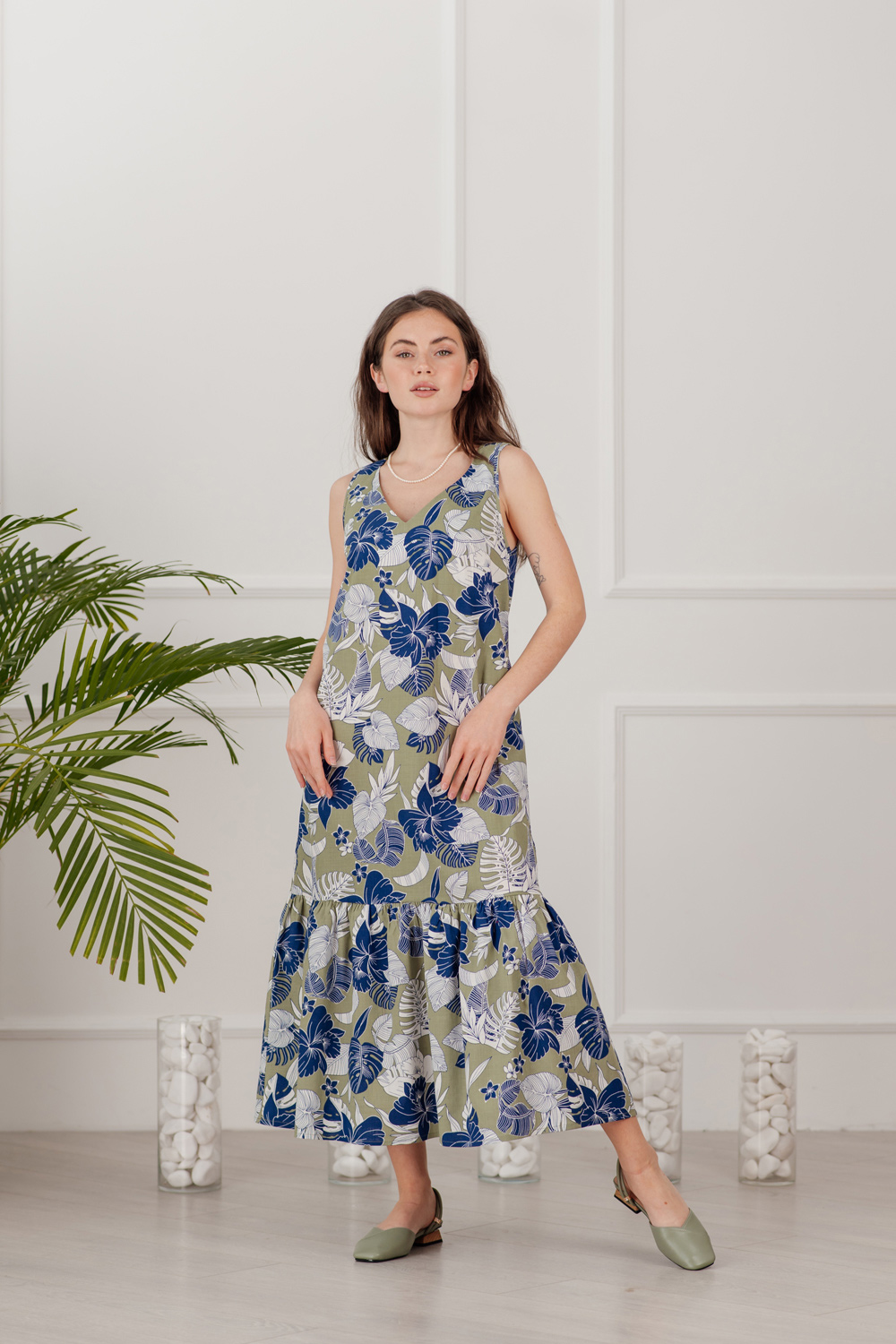 

Платье Azuri 6043  Хаки, Платье Azuri 6043 XL Хаки