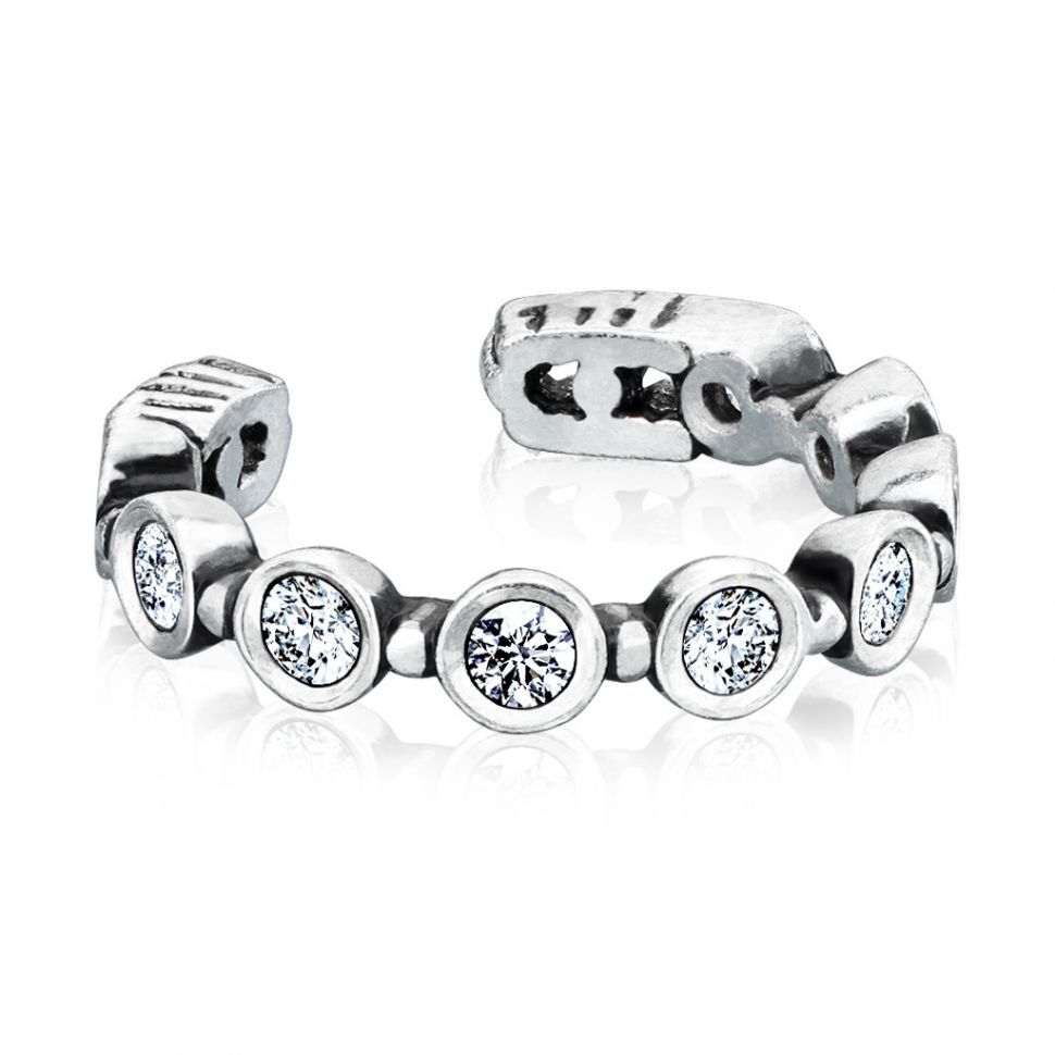 

Серьга кафф Spikes EC19422 с фианитами