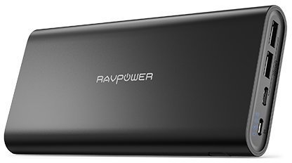 

RavPower Power Bank 26800mAh USB-C/2xUSB (RP-PB067) черный