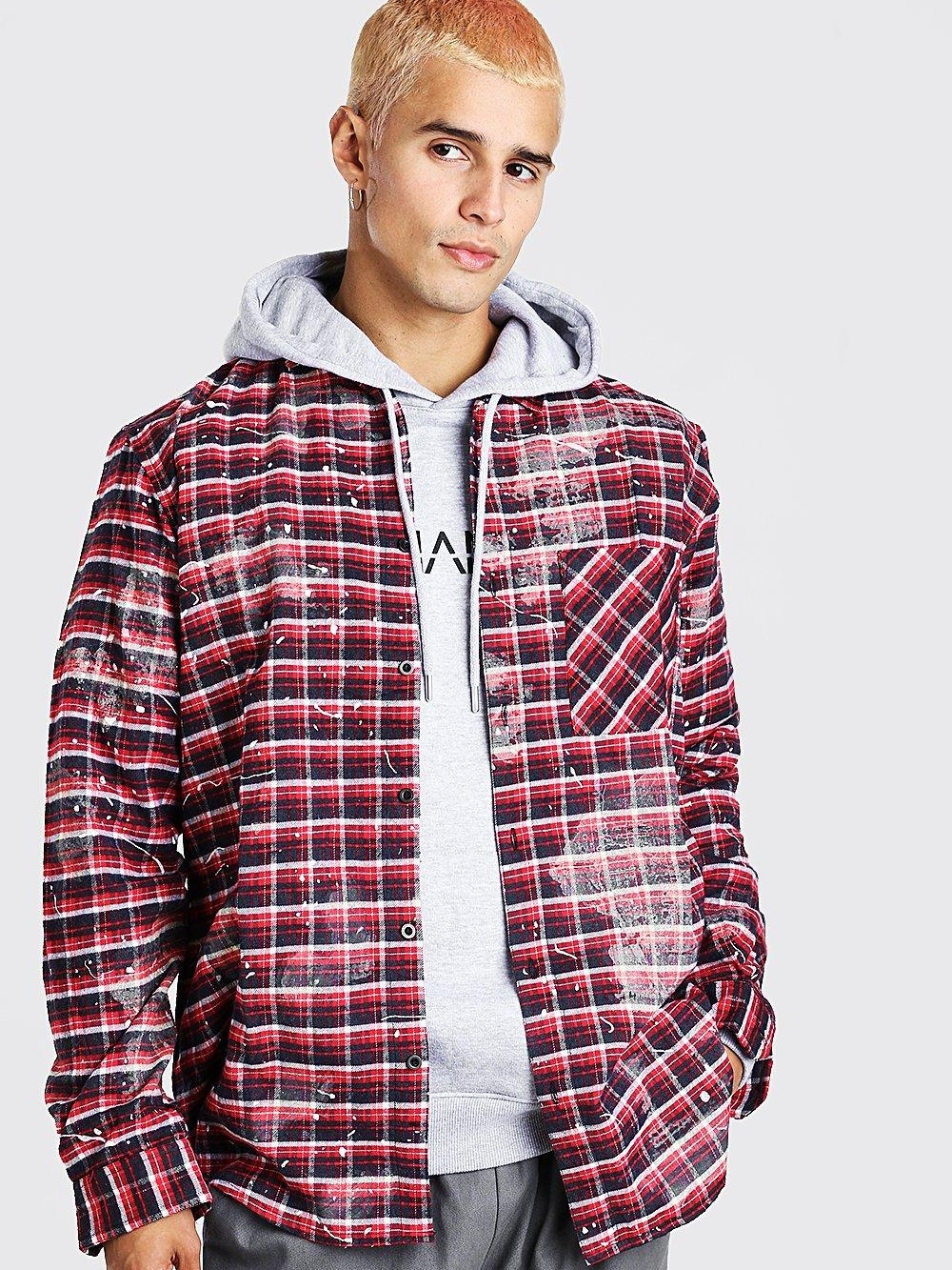 

Рубашка Boohoo bh06110195 M Красная