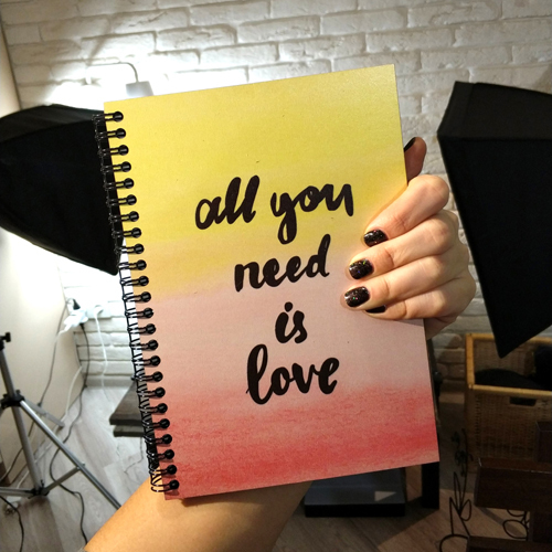 

Скетчбук Presentville All you need is love 14,7х21 см