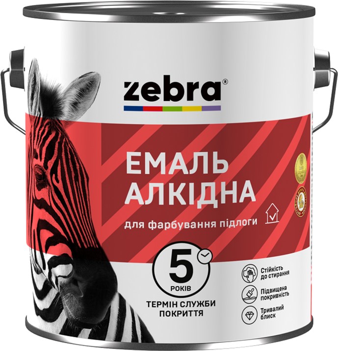 

Эмаль Zebra для пола алкидная ПФ-266 Желто-коричневая 2.8 кг (4823048000971)