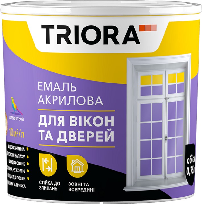 

Эмаль TRIORA для окон и дверей 0.75 л (4823048026513)