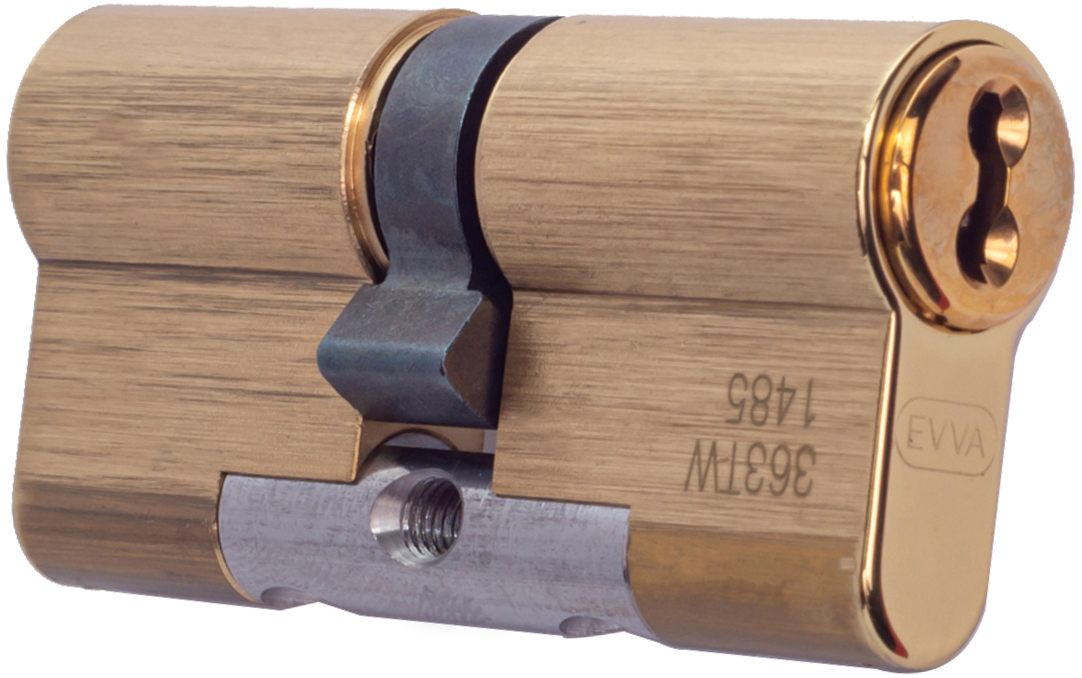 

Сердцевина EVVA 4KS DZ KZS 31/61 MP 3 ключа Полированая латунь