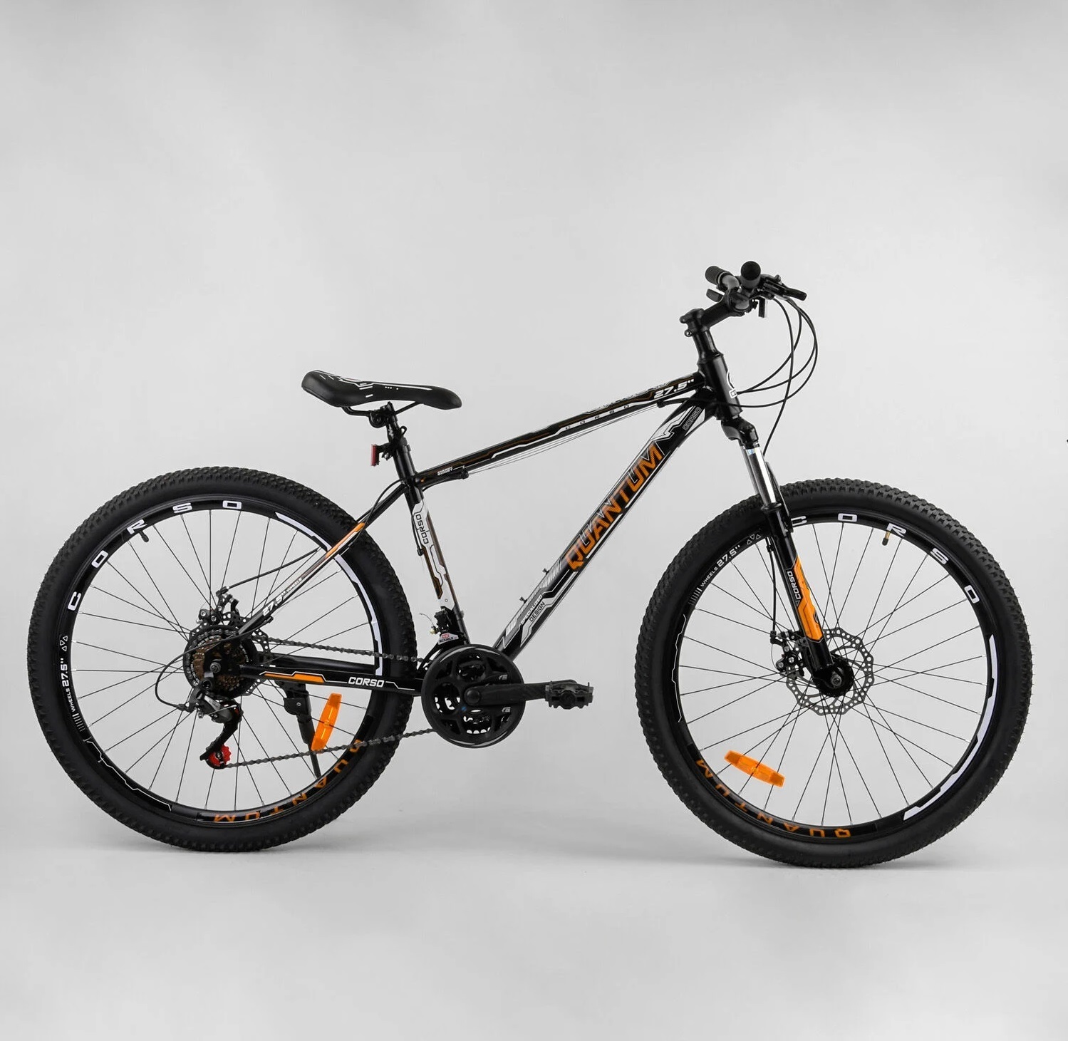 

Велосипед Corso 27,5" Quantum 11593 Black / White / Orange (11593)