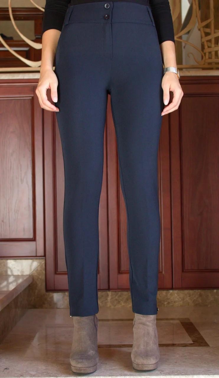 

Брюки Classic Fashion женские стрейч шерсть на резинке темно-синие  3XL, Брюки Classic Fashion женские стрейч шерсть на резинке темно-синие 54 3XL