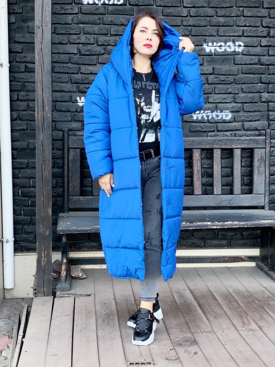 

Куртка MaLika одеяло длинная oversize электрик 54-56