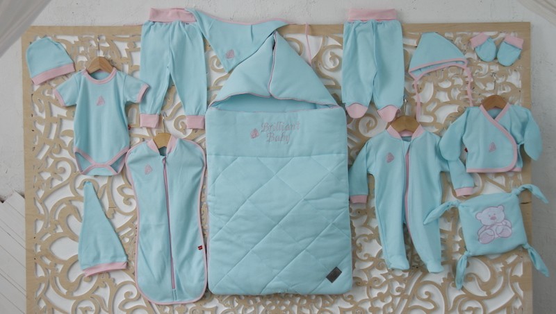 

Комплект одежды для новорожденных Brilliantbaby Baby Box 56 см мятный