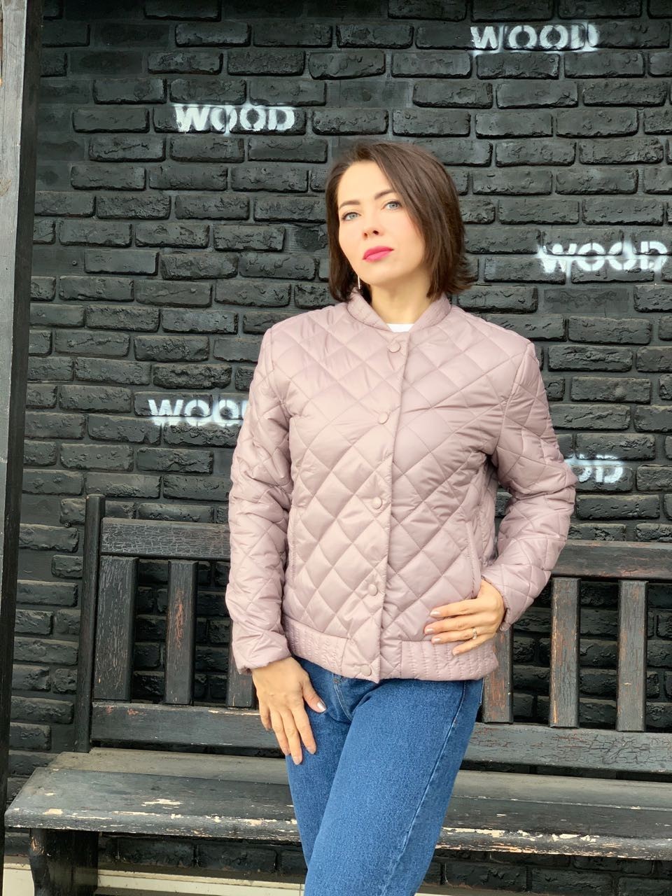 

Куртка стеганая Khan айс латте  XL, Куртка стеганая Khan айс латте 50 XL
