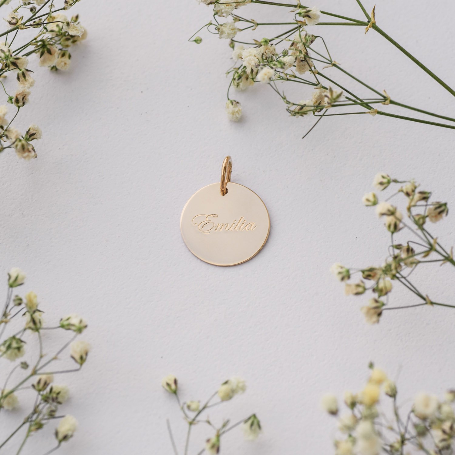 

Золотой кулон для гравировки п03102 Оникс 14