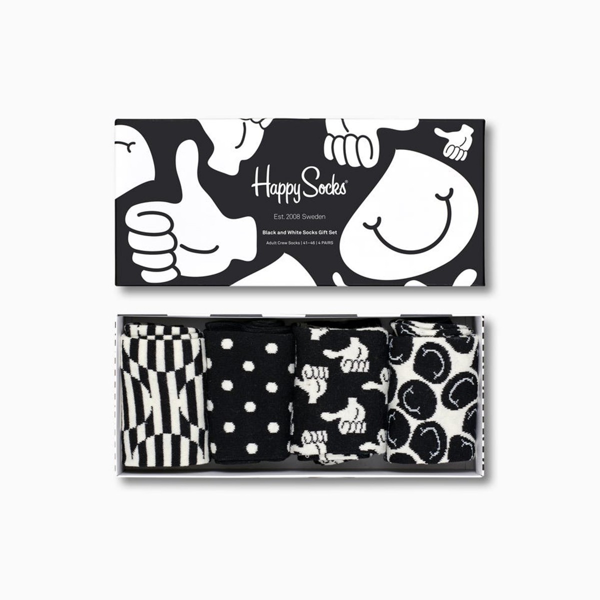 

Набор носков Happy Socks Black and White Socks Gift Box -46 4 шт Мультиколор (XBLW09-9300, Набор носков Happy Socks Black and White Socks Gift Box 41-46 4 шт Мультиколор (XBLW09-9300)