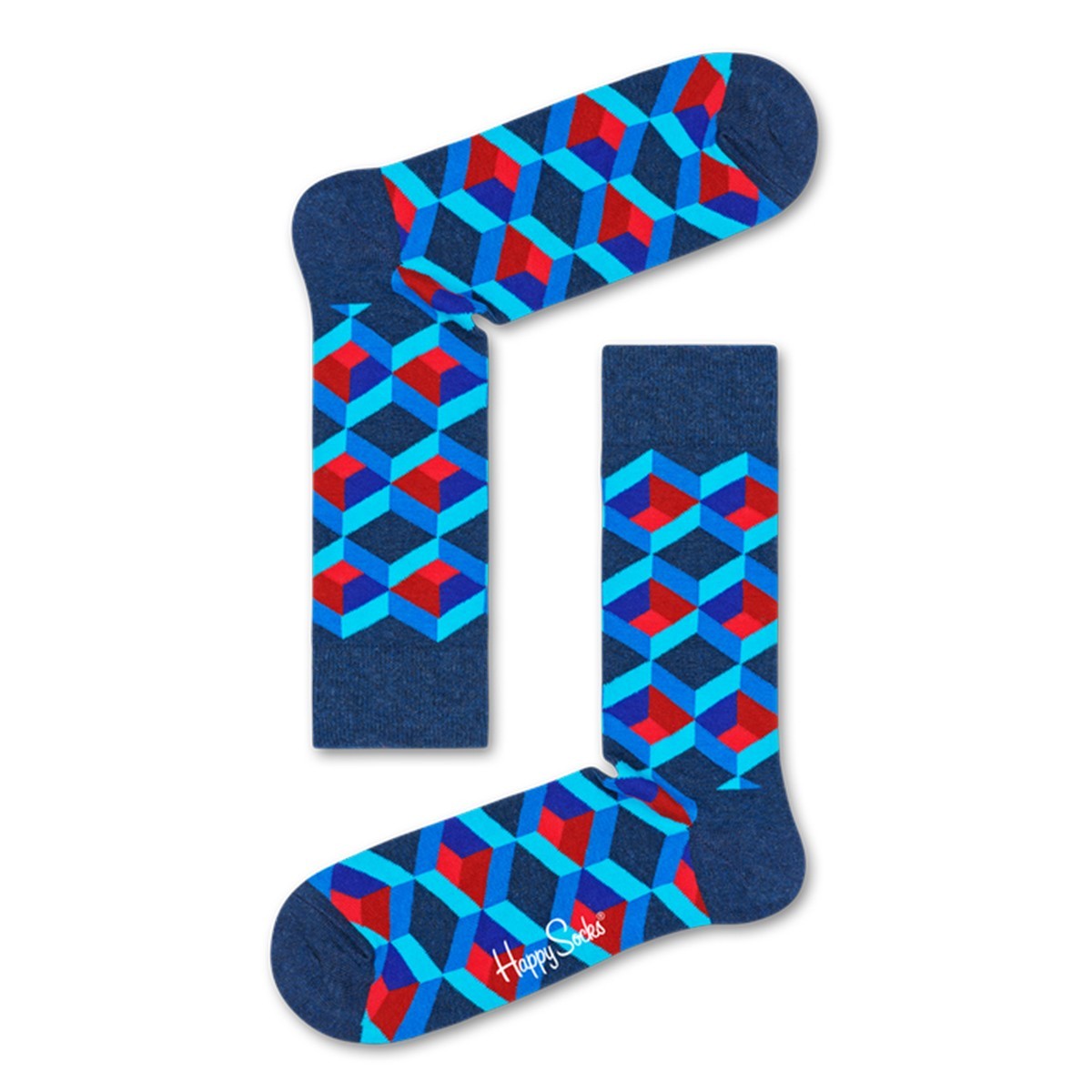 

Носки Happy Socks Optiq Square Sock 41-46 в ромб Мультиколор (OSQ01-6300)