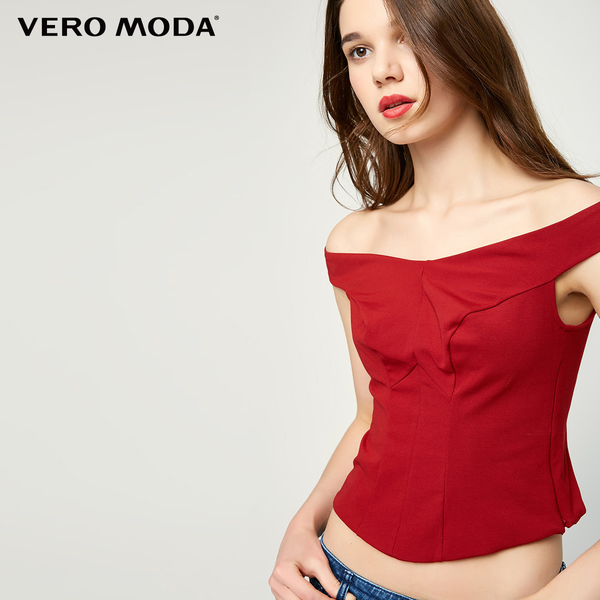 

топ Vero Moda 317201552S97SK M бордовий