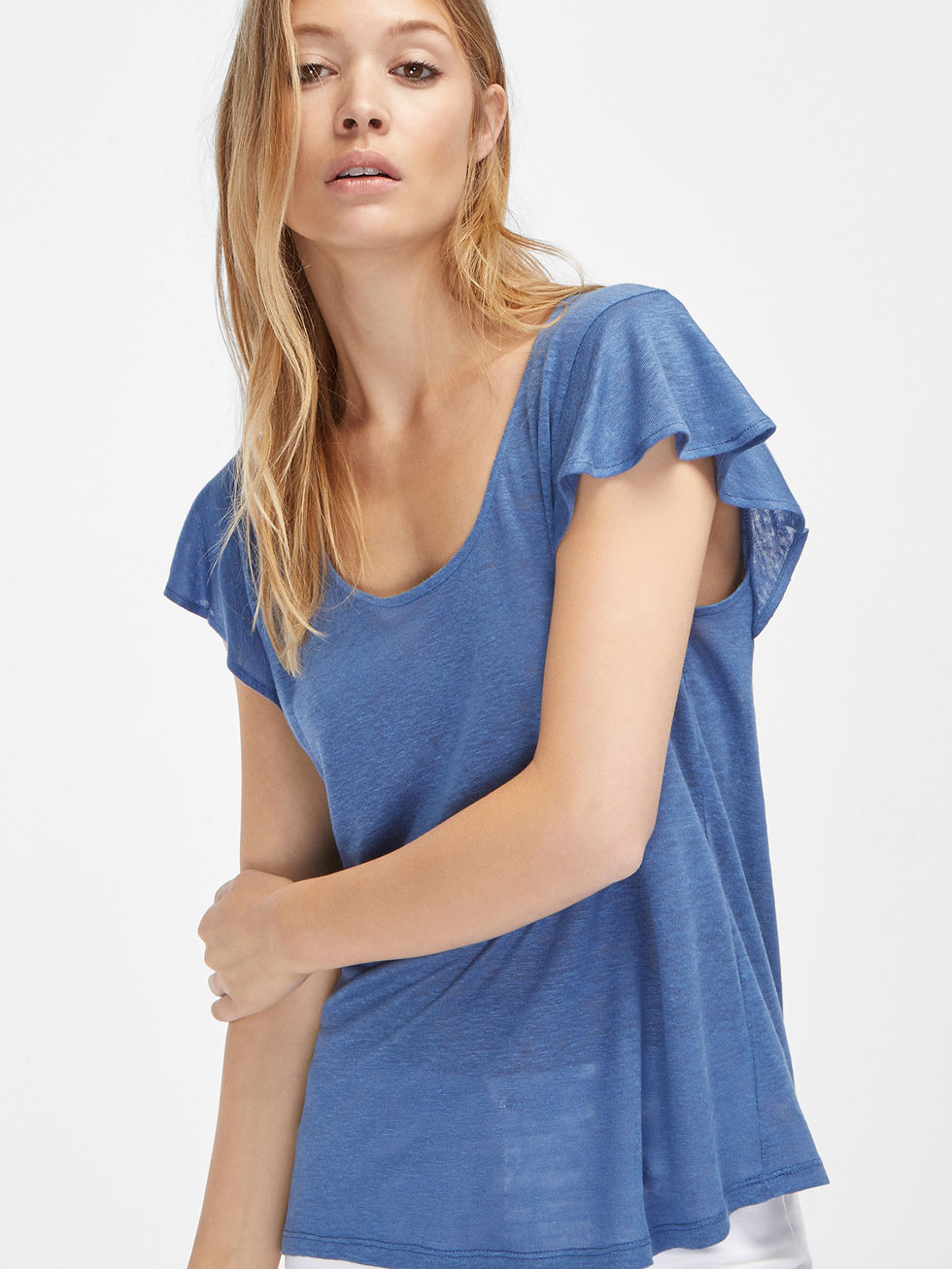 

Футболка Massimo Dutti 6837/937/405 M синій