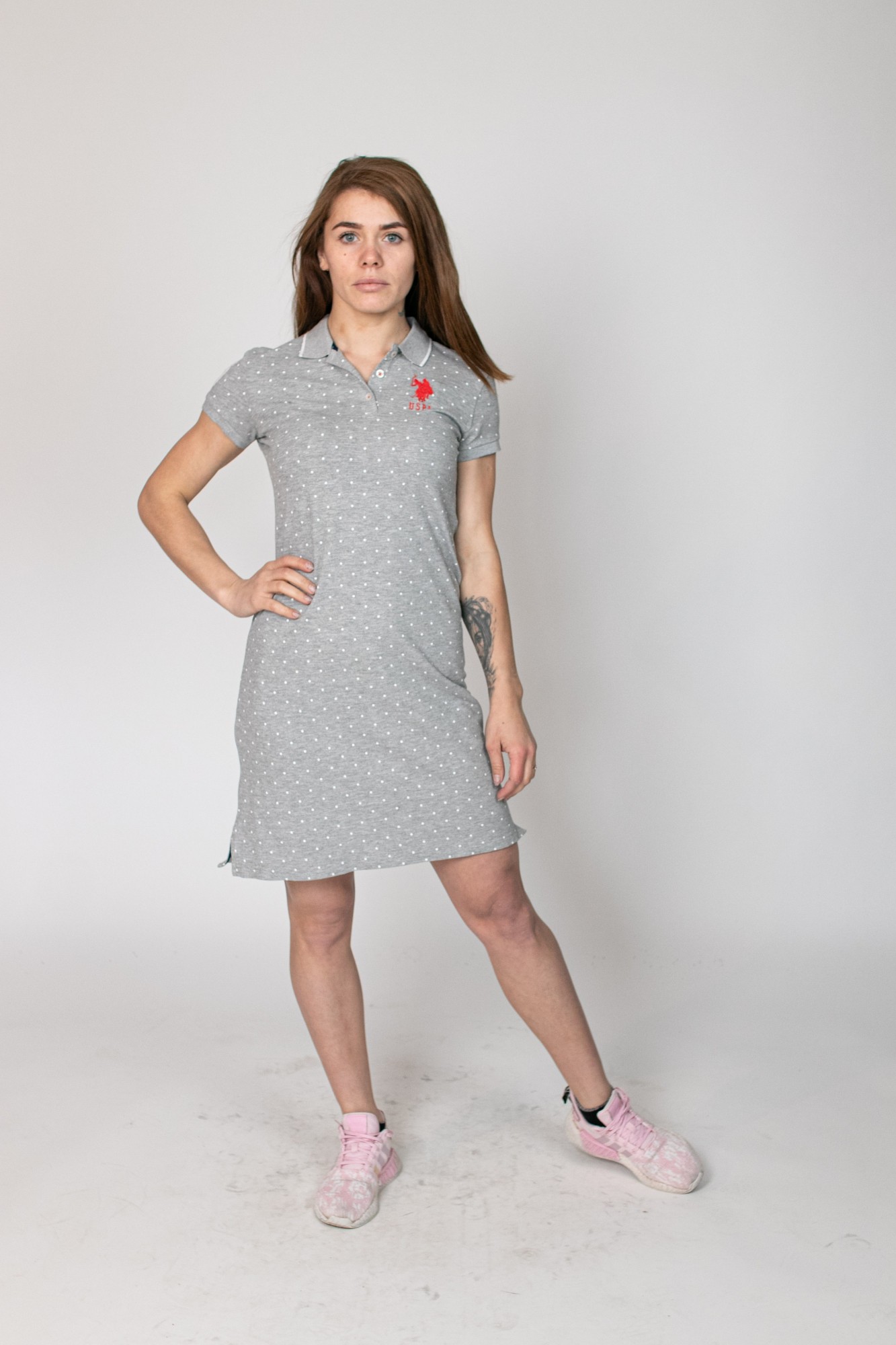 

Жіноче плаття U.S.Polo ASSN  сіре, Жіноче плаття U.S.Polo ASSN XS сіре