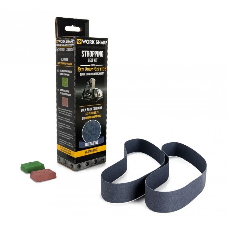 

Work Sharp 2 тканевых ремня для WSKTS-KO + зеленая паста "chromium oxide"+ красная паста "ferric oxide", WSSAKO81121