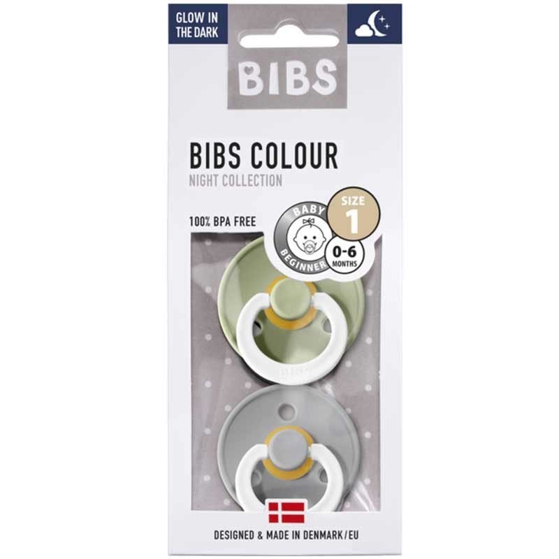 

Пустышка BIBS Sage Night+Cloud Night 0-6 мес.