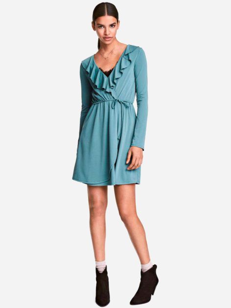 

Платье H&M 2hm053300135 44 Бирюзовое