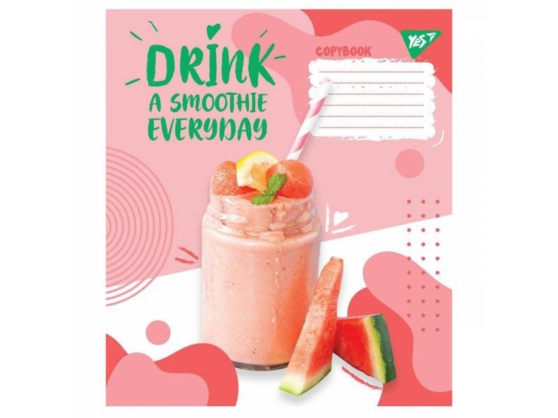 

Тетрадь .1Вересня-Yes 12л. кос SMOOTHIE (СМУЗІ)(25шт)