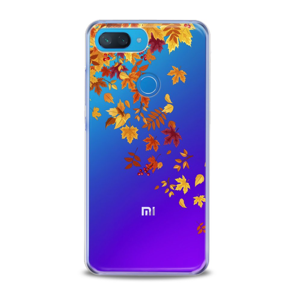 Чехол силиконовый для Xiaomi (Осенние листья) Mi Mix 2S ксиоми ми микс ...