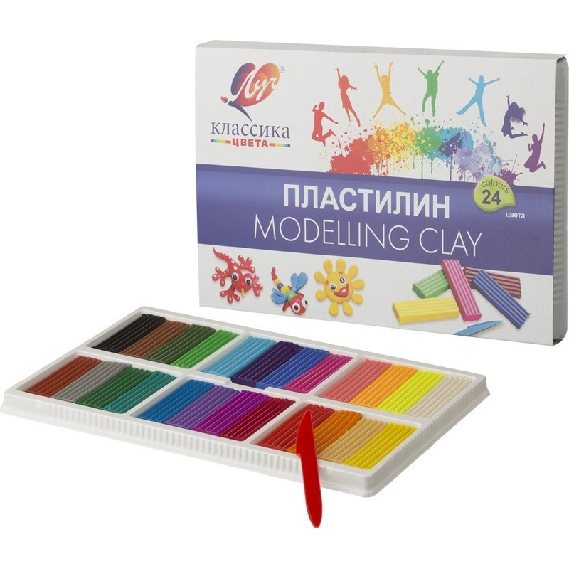 

Пластилин Луч КЛАСИКА 480гр. 24цвета (28С 1642-08)