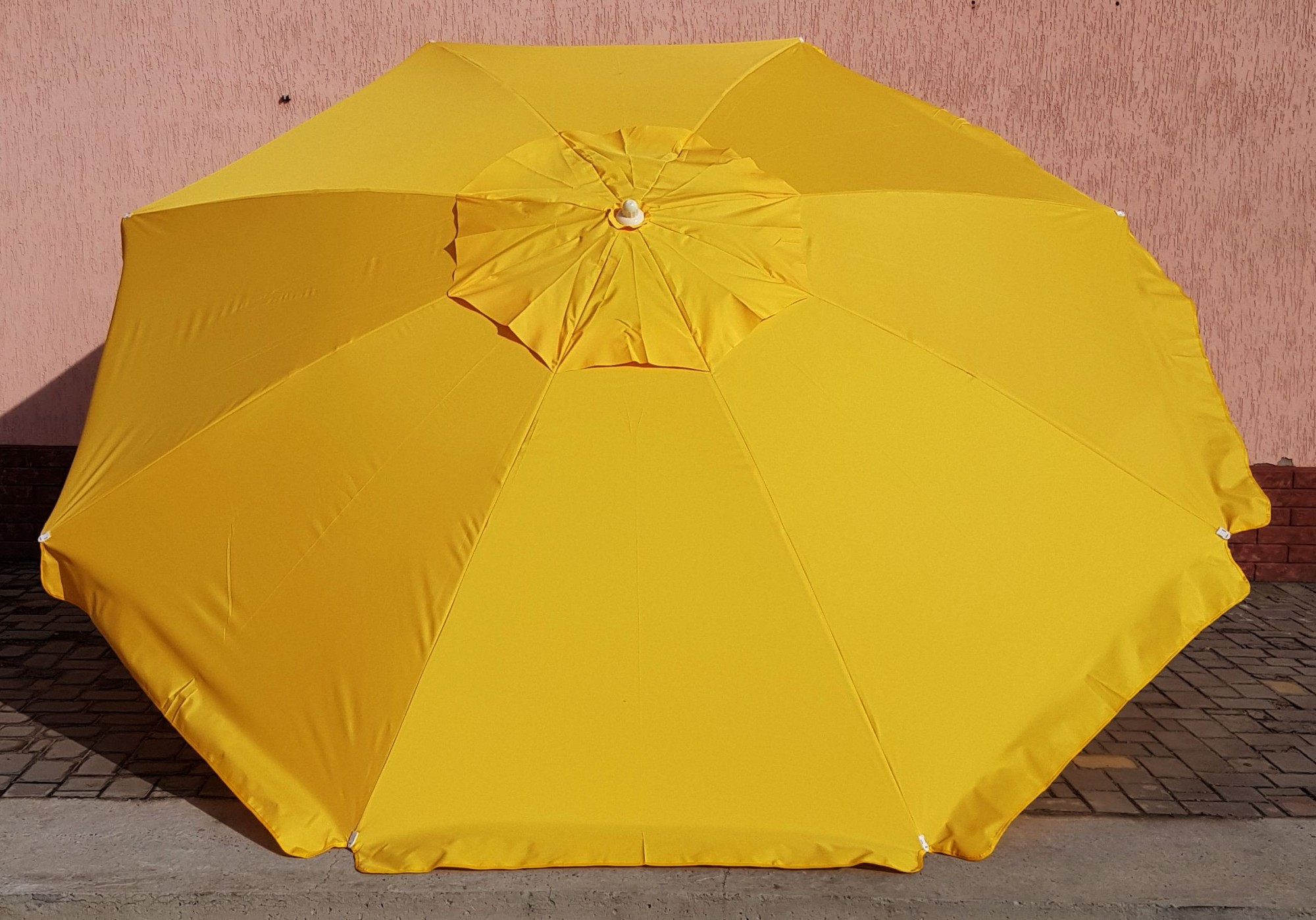 

Зонт садовый торговый SANSAN Umbrella 111W желтый круглый 3,5 метра