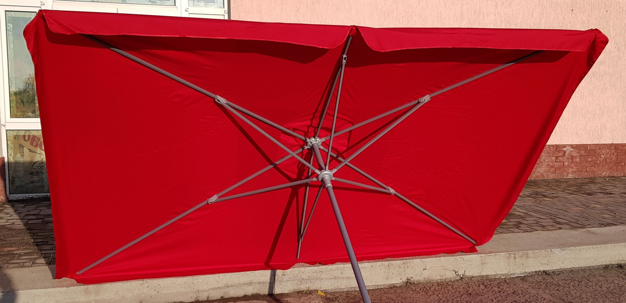 

Зонт садовый торговый Sansan umbrella 209W красный 2м х 3м