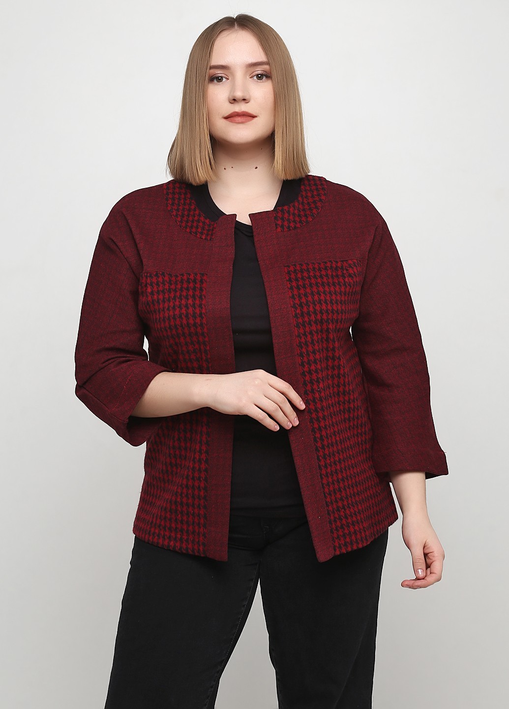 

Жакет Radda L бордовый 3206-09